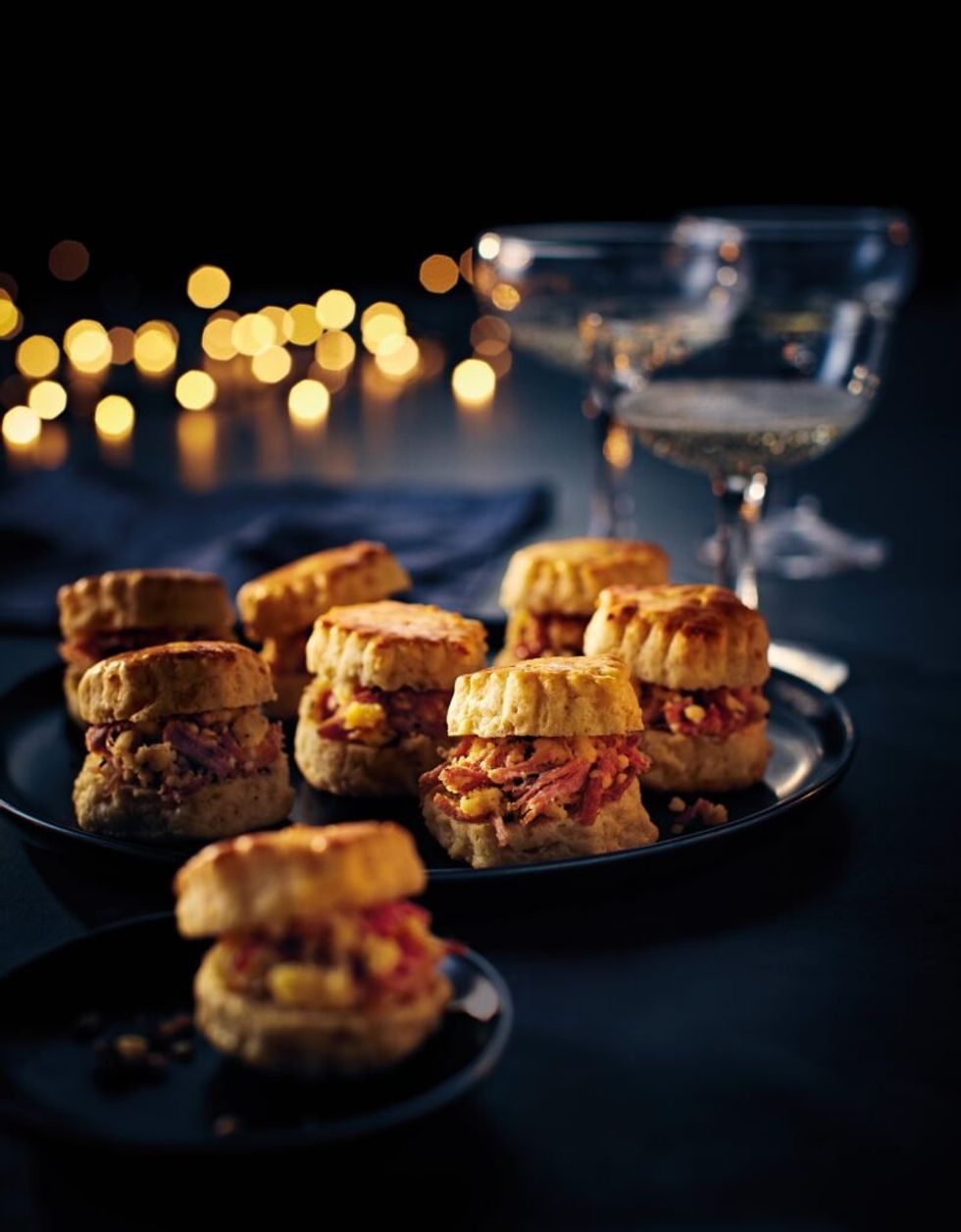 Mini Barber\u2019s Cheddar Cheese & Ham Hock Scones