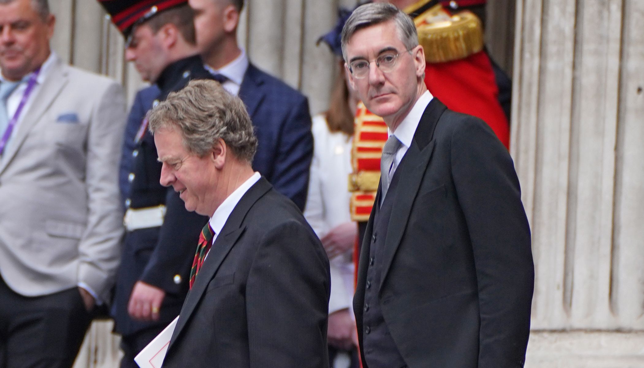Minister for Brexit Opportunities and Government Efficiency in the Cabinet Office Jacob Rees-Mogg (right), and Scottish Secretary Alister Jack
