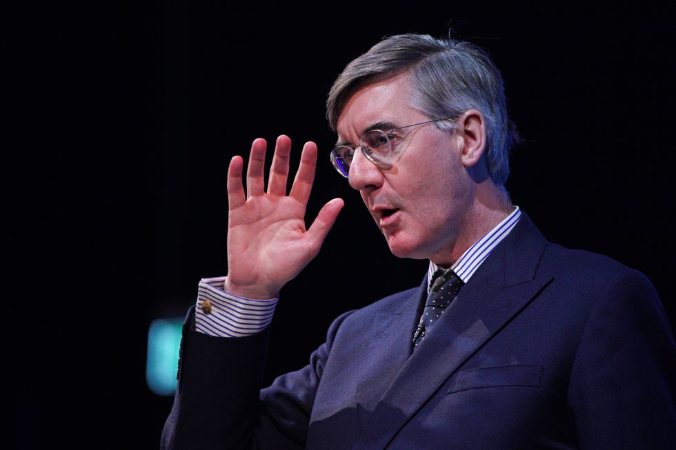 Minister for Brexit Opportunities Jacob Rees-Mogg speaking during the Conservative Party Spring Forum at Winter Gardens, Blackpool. Picture date: Friday March 18, 2022.