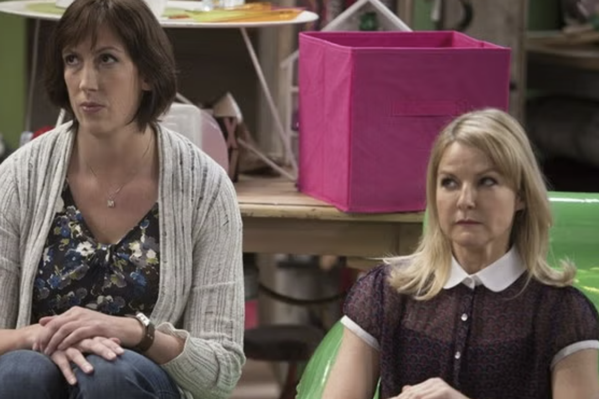Miranda Hart and Sarah Hadland