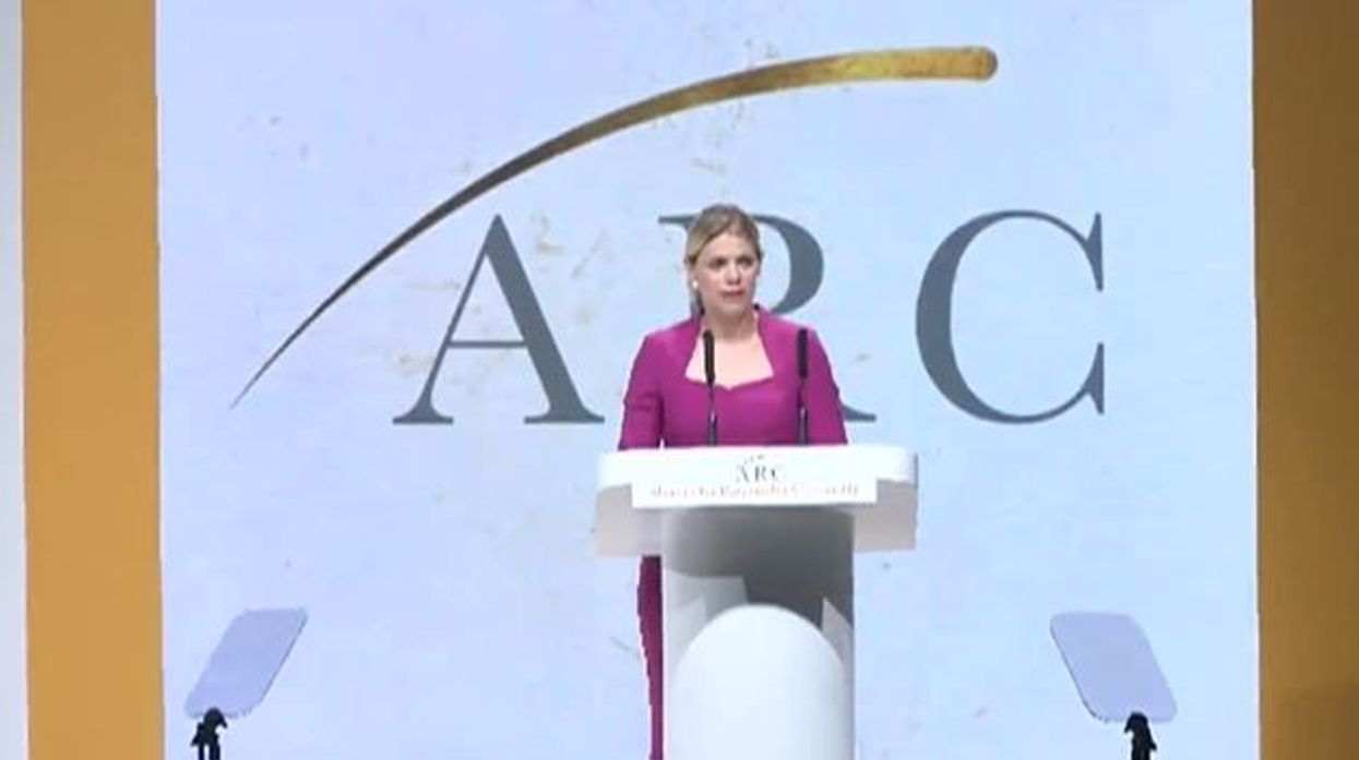 Miriam Cates addresses delegates at the Arc Conference