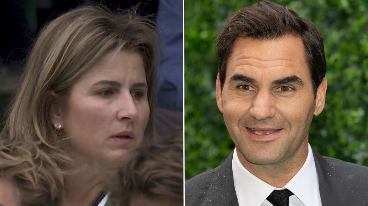 Mirka Federer was in the stands to watch Jannik Sinner vs Matteo Berrettini