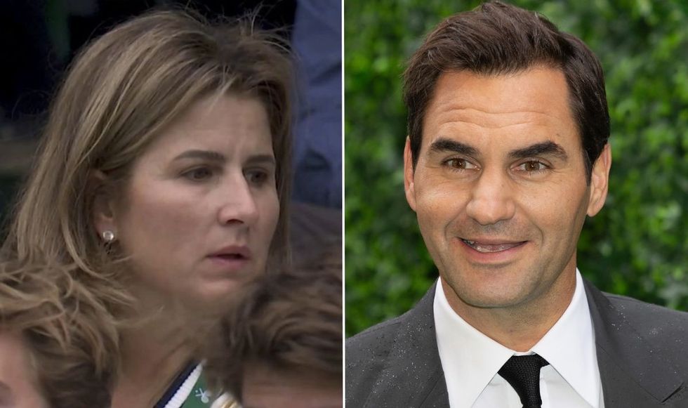 Mirka Federer was in the stands to watch Jannik Sinner vs Matteo Berrettini