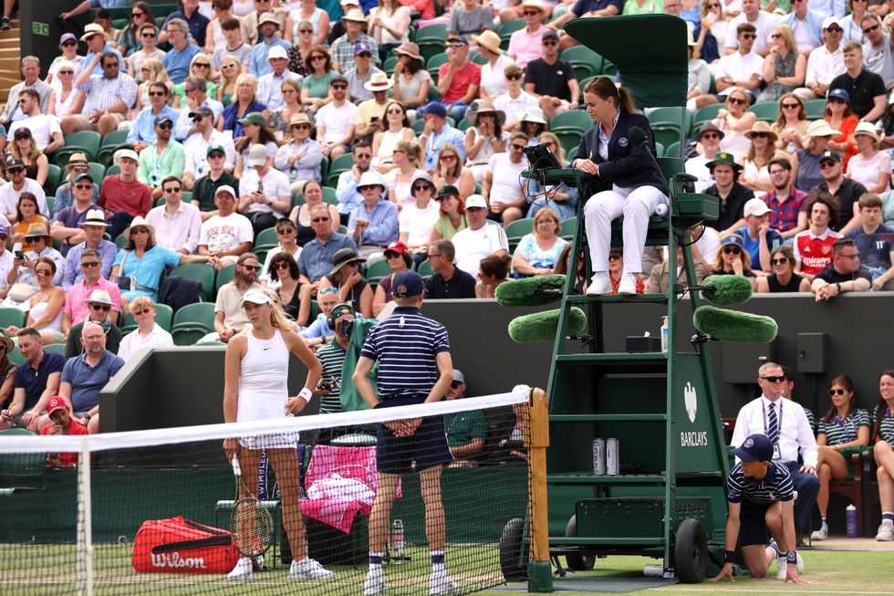 Mirra Andreeva had a spat with an umpire at Wimbledon last year