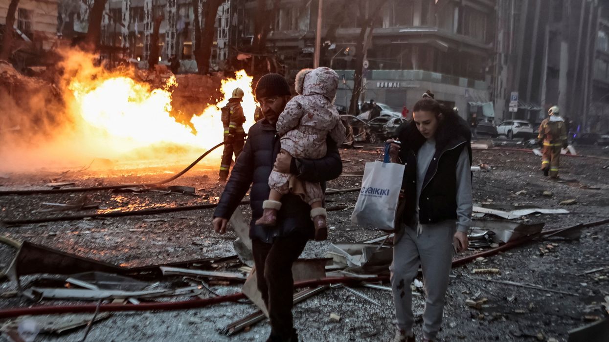 Missile attack in Kyiv