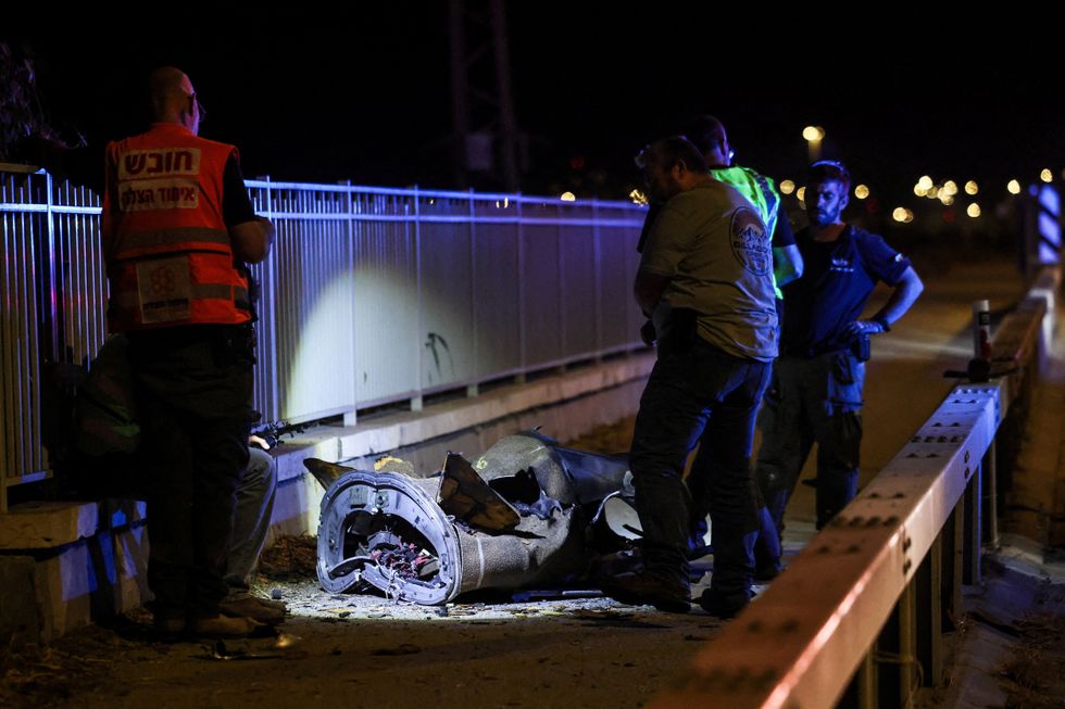 Missile debris from Iran attack on Israel