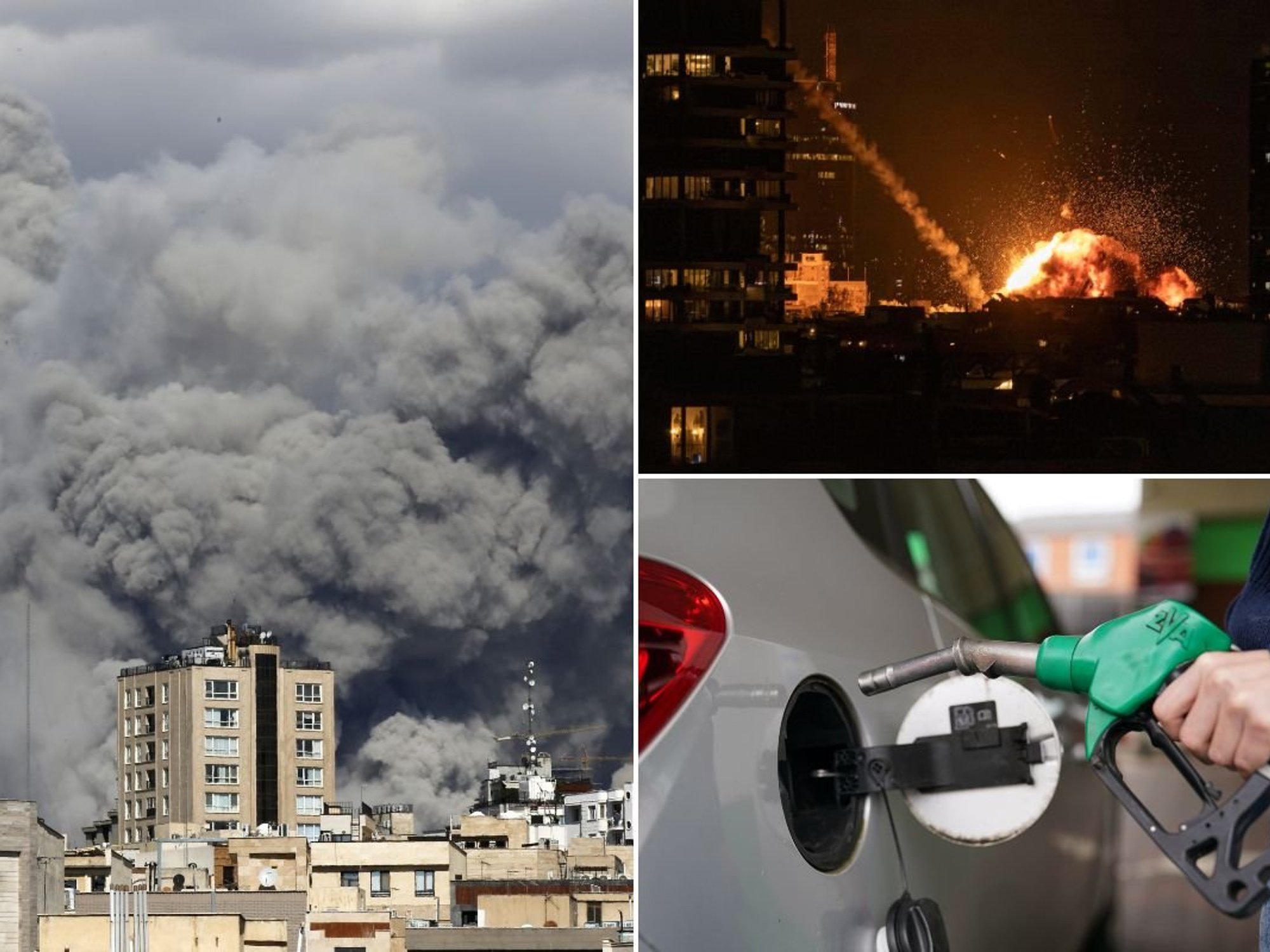 Missile strike in Tehran, missile strike in Tel Aviv and a fuel pump