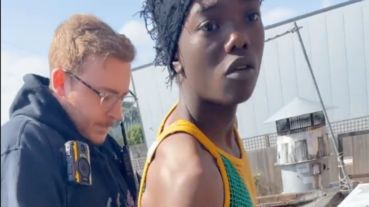 Mizzy and a police officer