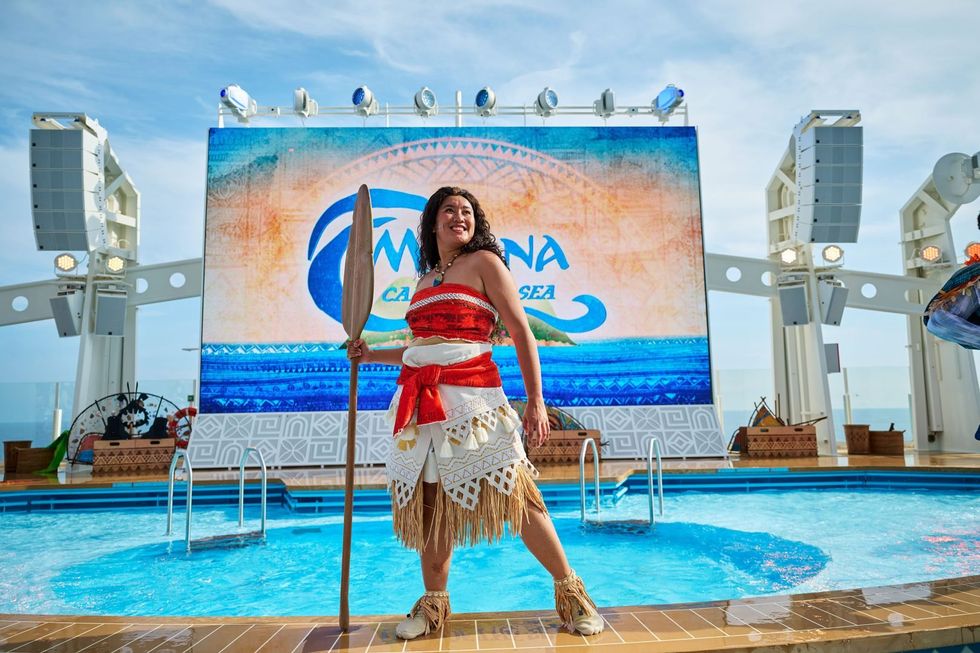 Moana at Wayfinder Bay on the Disney Adventure