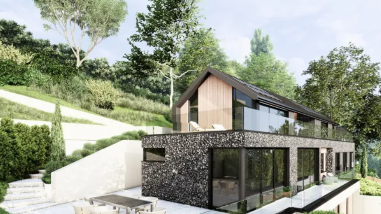 Mock-up of the house