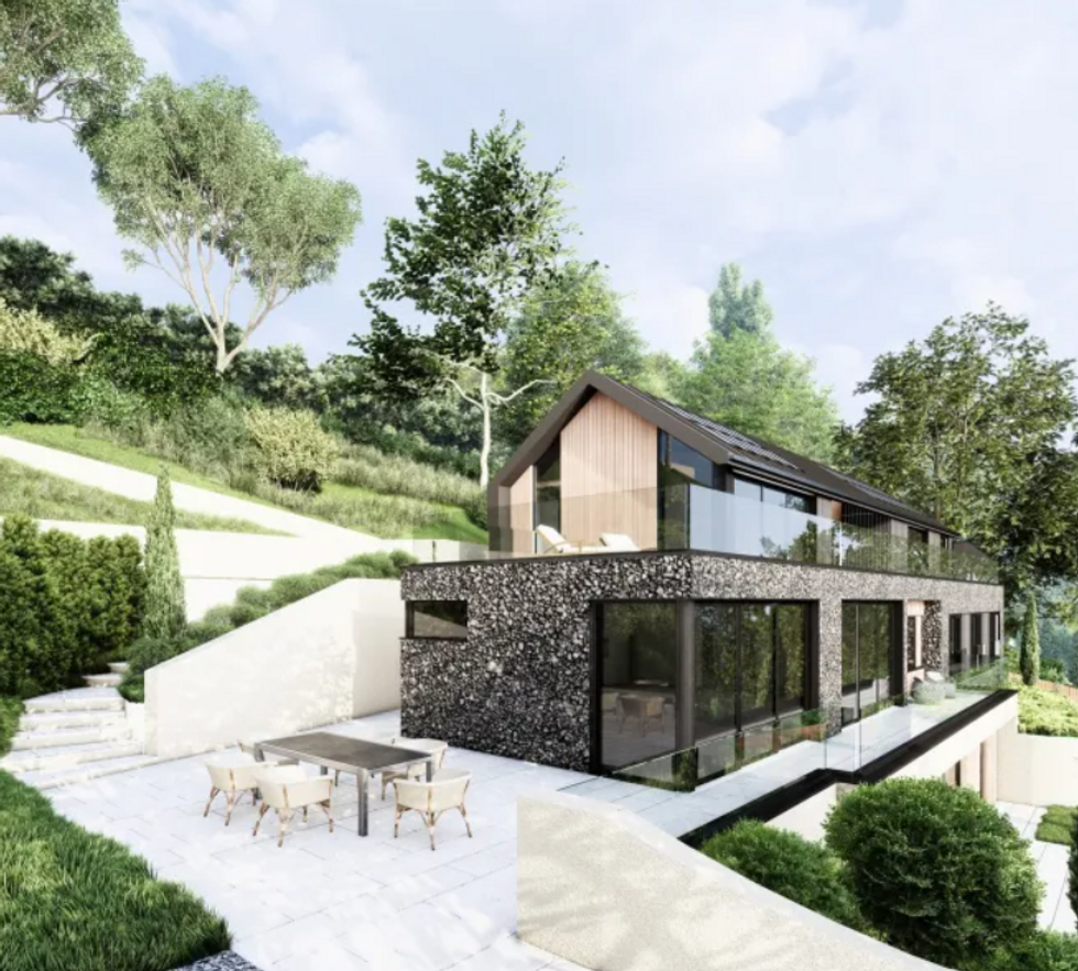 Mock-up of the house