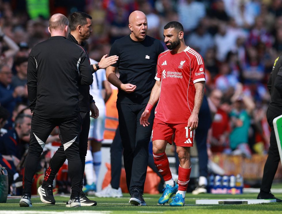 Mohamed Salah and Arne Slot clashed at Liverpool last season