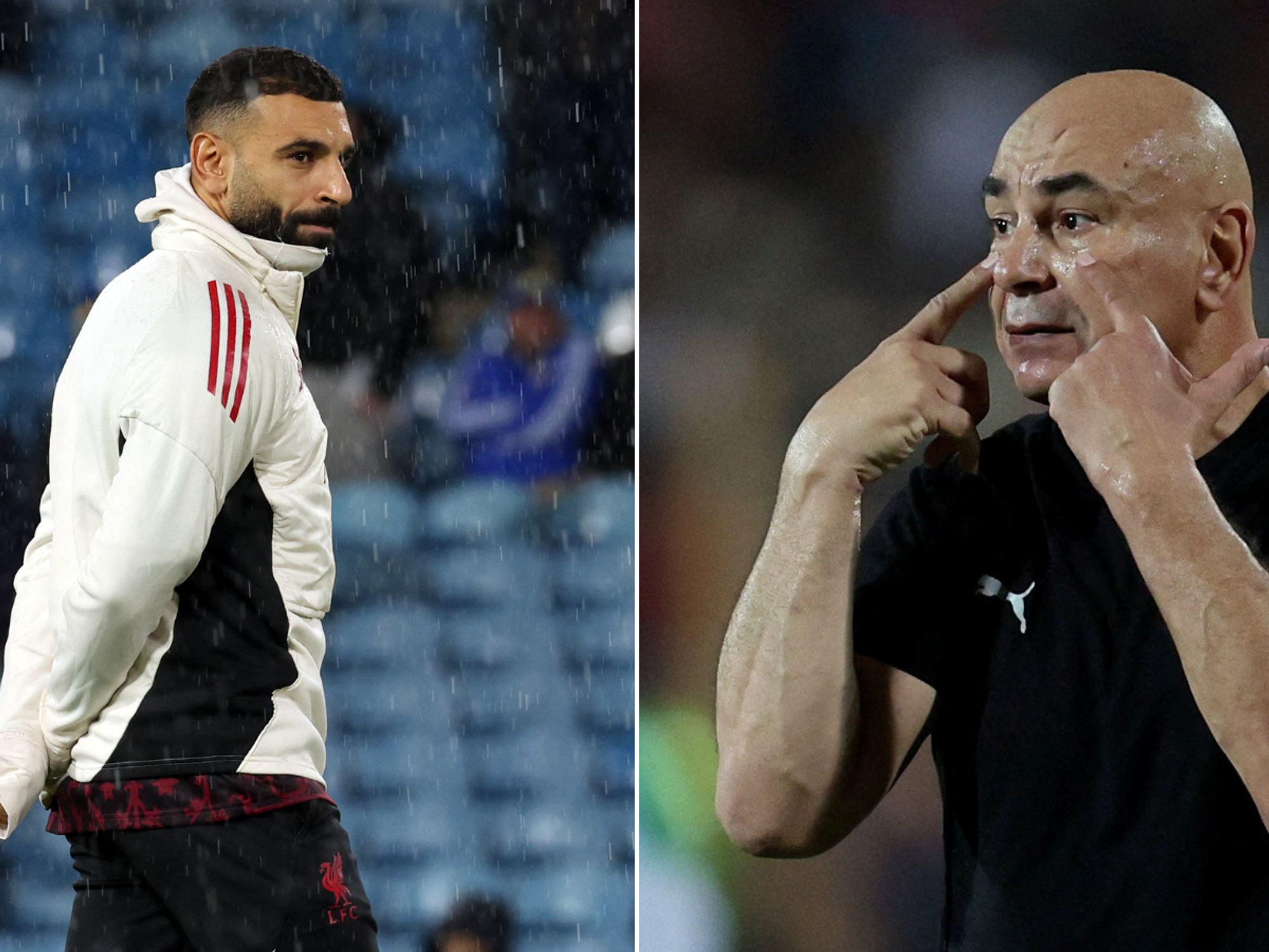 Mohamed Salah and Hossam Hassan
