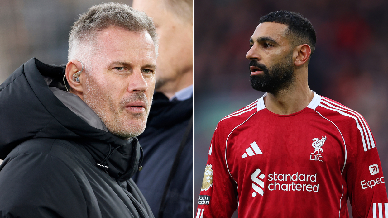 Mohamed Salah and Jamie Carragher