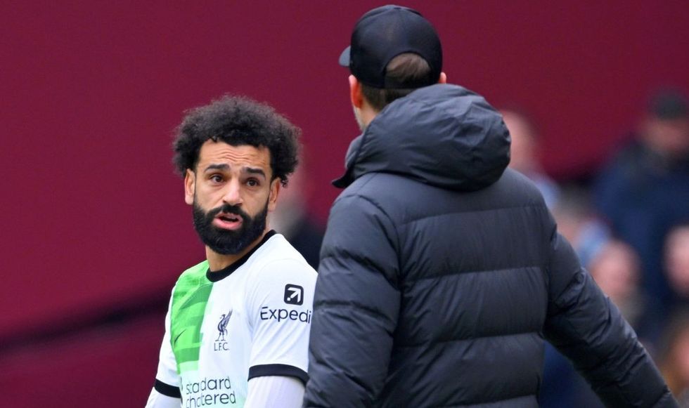 Mohamed Salah and Jurgen Klopp