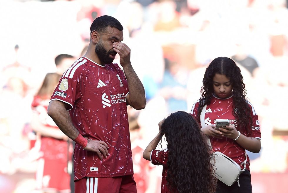 Mohamed Salah fought back the tears after his final match for Liverpool
