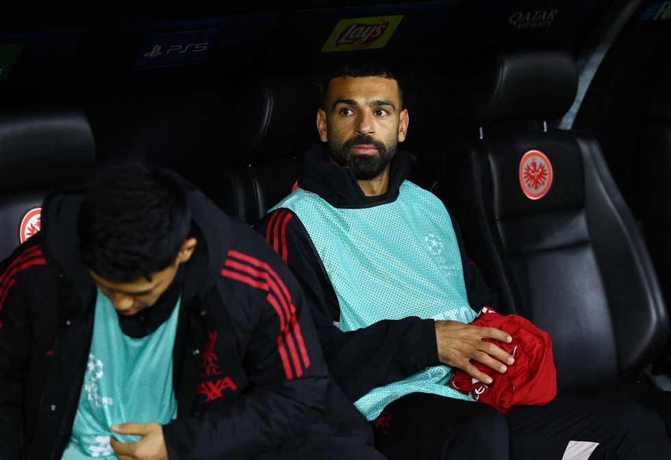 Mohamed Salah was named on the bench with the Liverpool star out of form