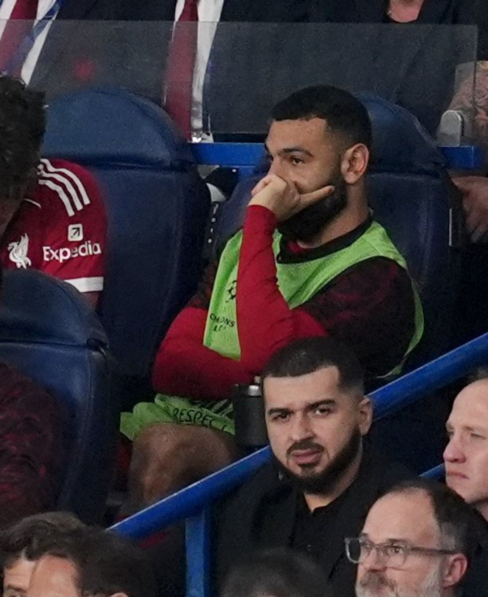 Mohamed Salah was rooted to the bench as Liverpool lost to PSG