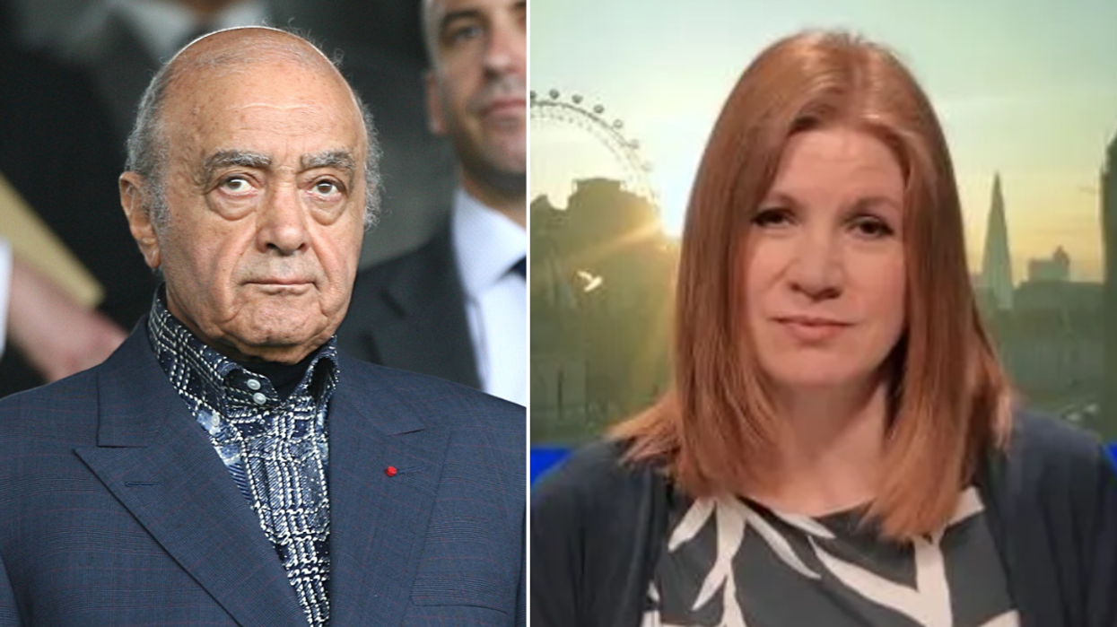 Mohammed Al Fayed and Katherine Forster