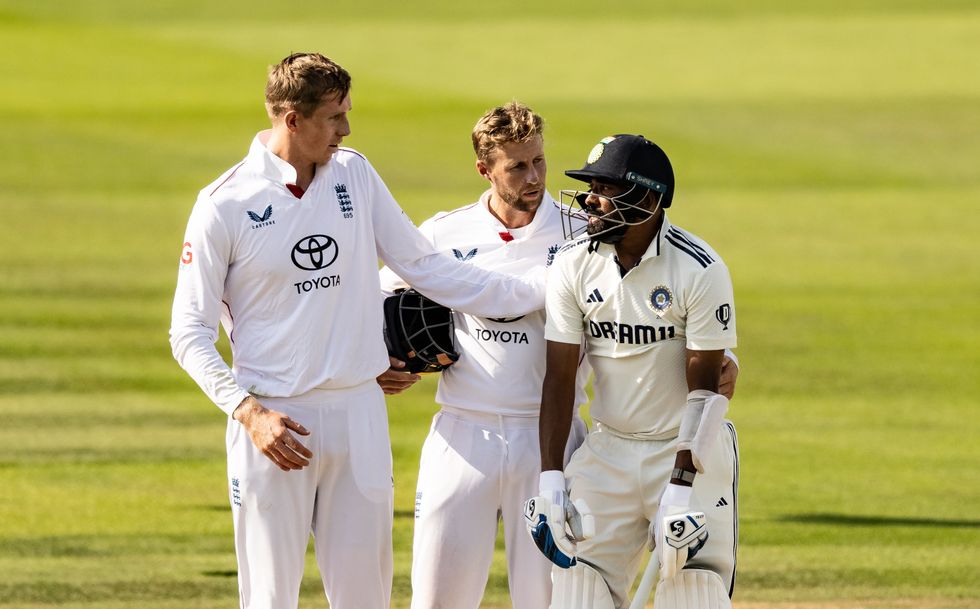 Mohammed Siraj, Joe Root and Zak Crawley
