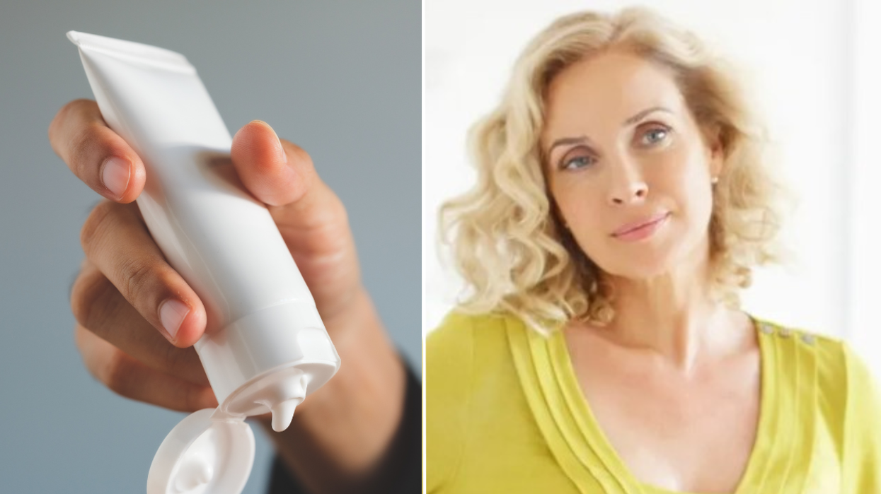 Moisturiser / middle age woman