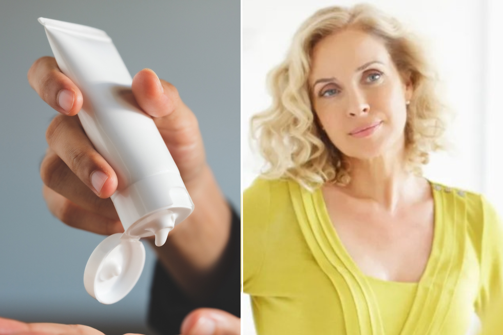 Moisturiser / middle age woman