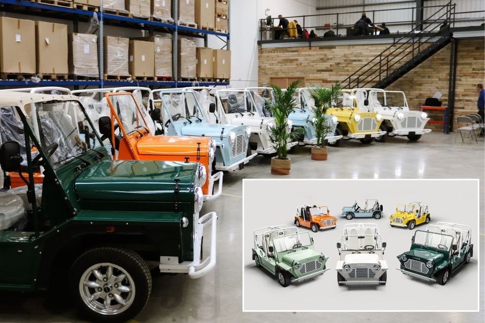 MOKE facililty, line up of all-electric MOKEs