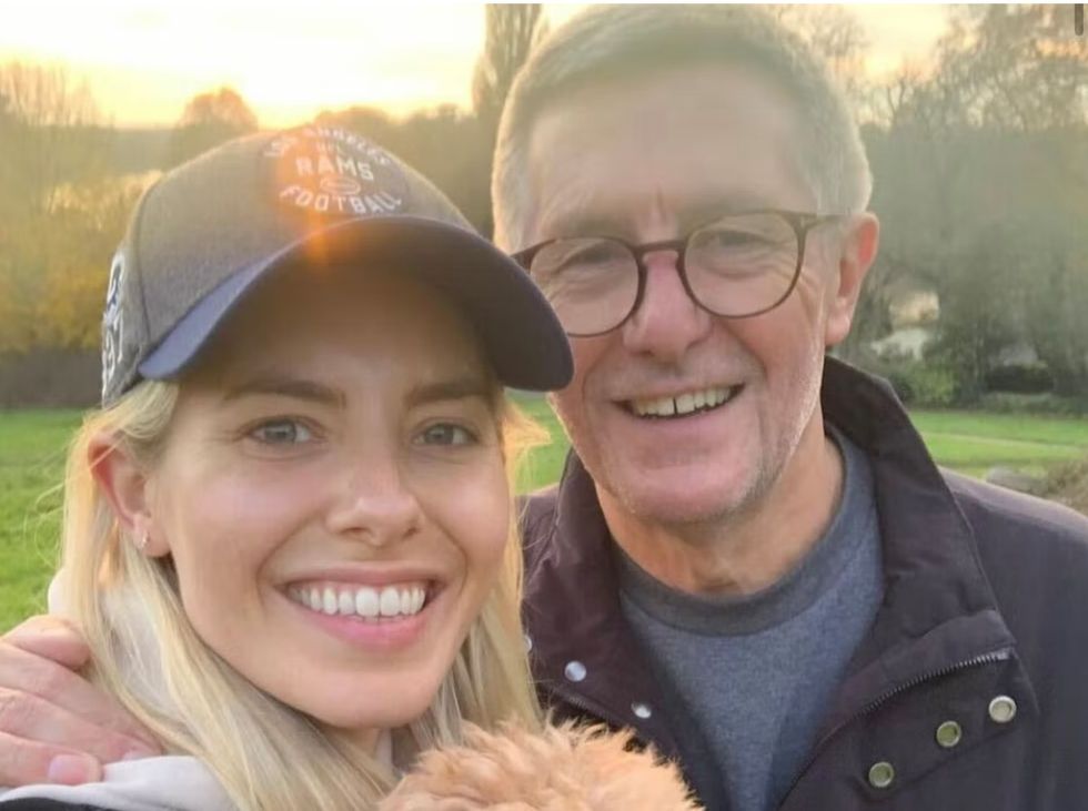 Mollie King said her father 'held on' to meet his baby granddaughter.