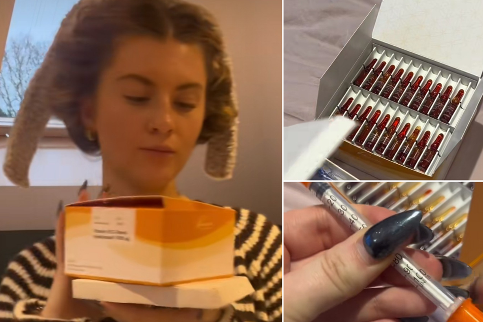 Molly on TikTok showing her treatment plan