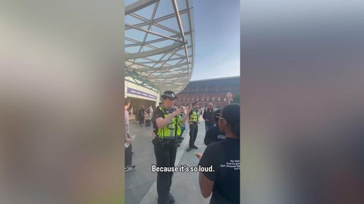 Moment police clash with Christians preaching the gospel at King’s Cross as one officer says ‘I just think it’s wrong’