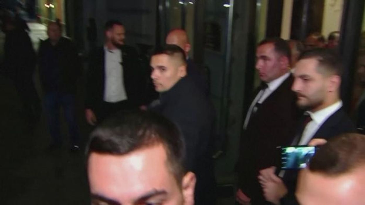 Viktor Orban BOOED as he leaves hotel in Tbilisi amid Russia-election rigging row