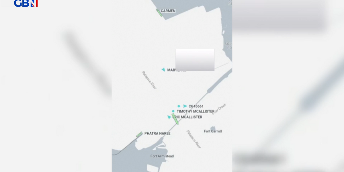NextImg:Moment Radar shows cargo ship crashing into Baltimore Bridge enroute to Sri Lanka