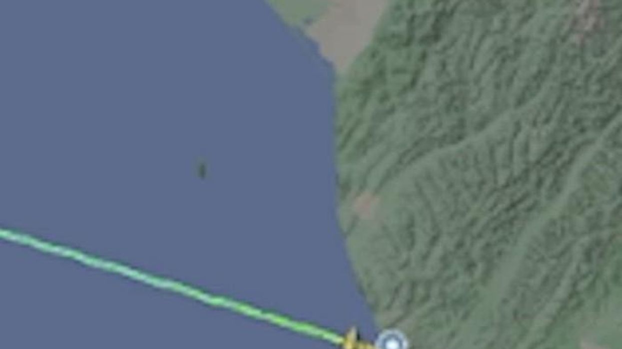 Watch the shocking moment that a flight disappears flying over Alaska
