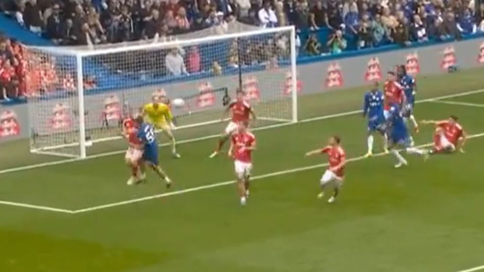 Monday's Premier League match between Chelsea and Nottingham Forest has been halted after a sickening clash of heads inside the box