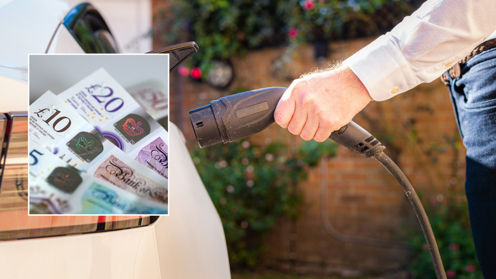 Money and EV charger