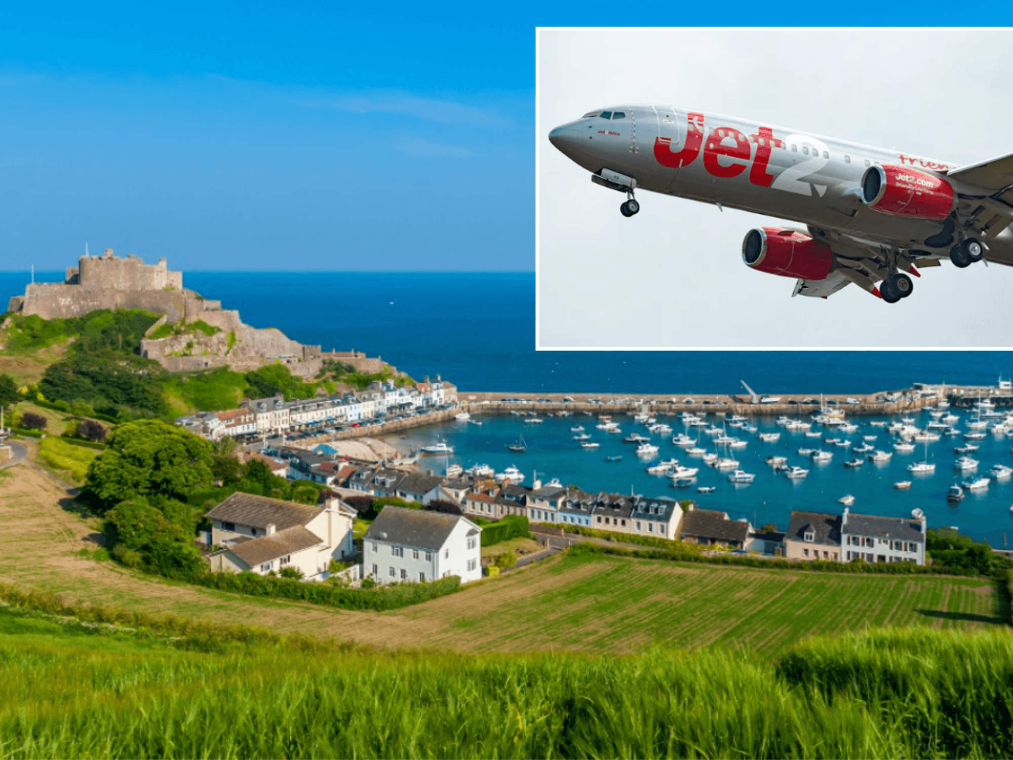 Mont Orgueil Castle, also known as Gorey Castle, in Jersey