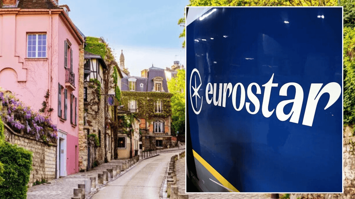 Montmartre, Paris, France / Eurostar sign