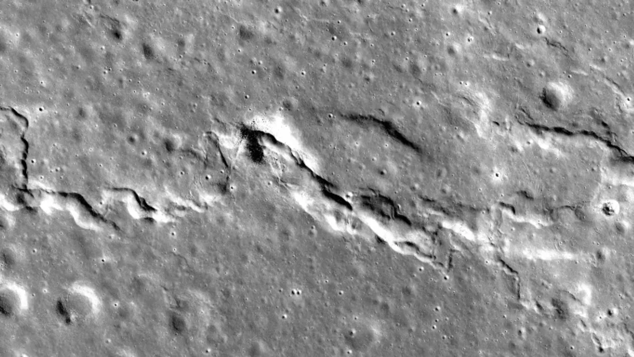 Moon cracks