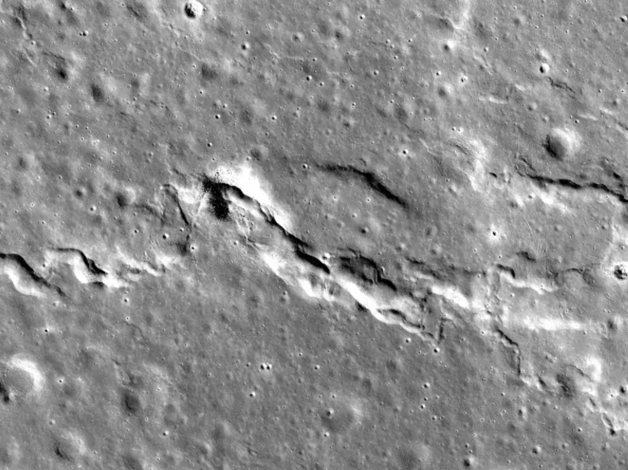 Moon cracks