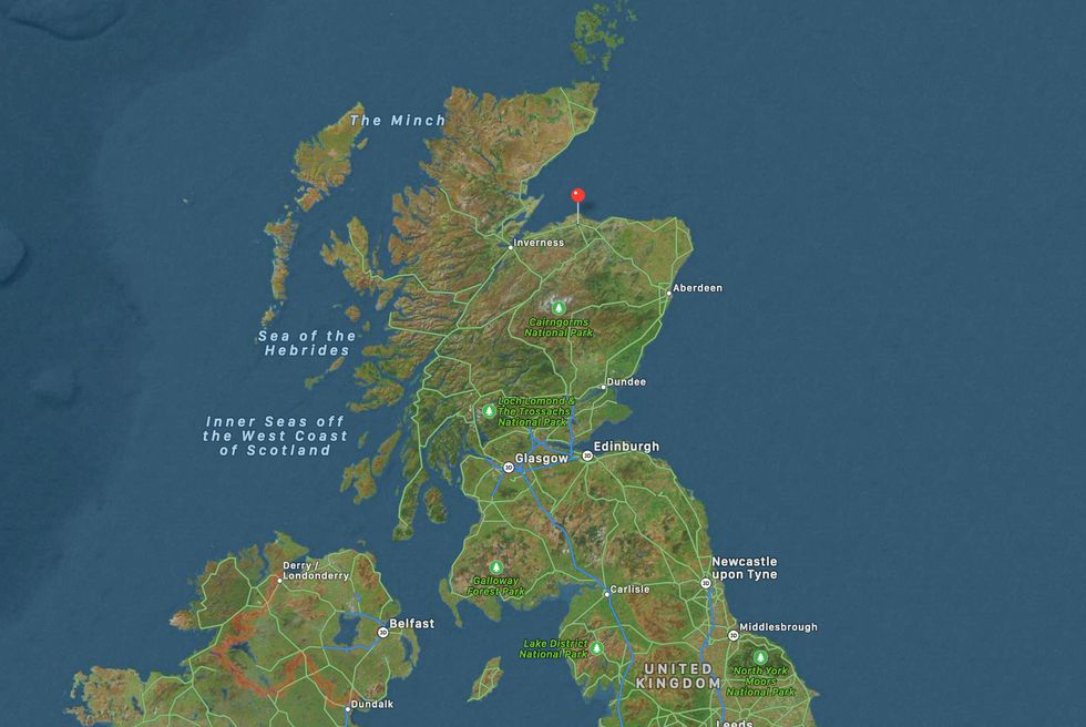 Moray, Scotland in the north-east of the country, with a coastline on the Moray Firth
