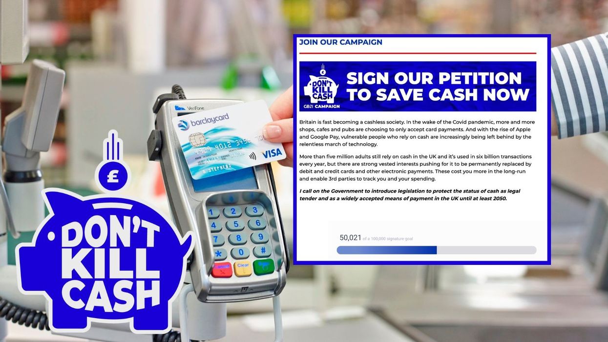 More than 50,000 people have signed GB News' Don't Kill Cash campaign in just 24 hours