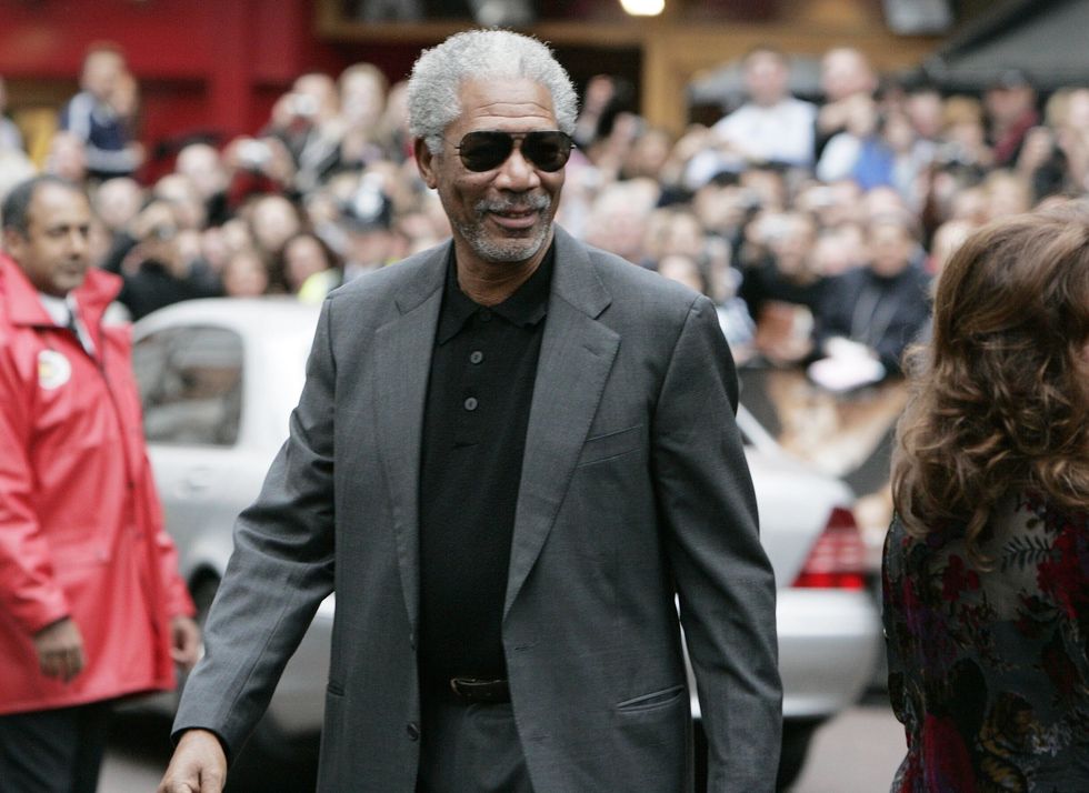 Morgan Freeman at a movie premiere