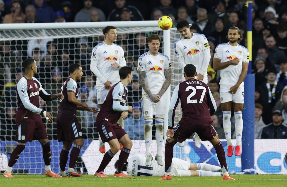 Morgan Rogers scored directly from a free-kick in the second half