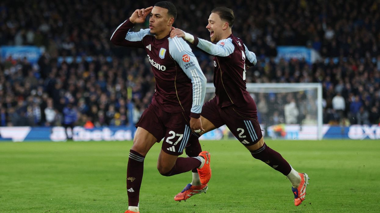 Morgan Rogers scored twice to help Aston Villa beat Leeds 2-1