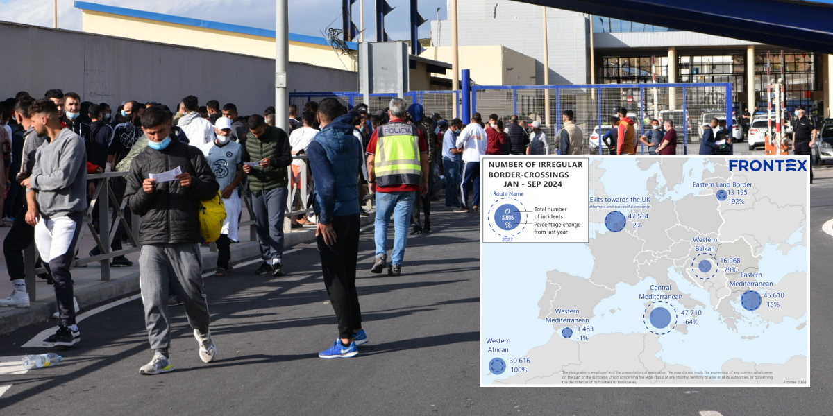 NextImg:EU just released illegal migrant statistics for 2024 - specific route sees ENORMOUS surge in border crossings