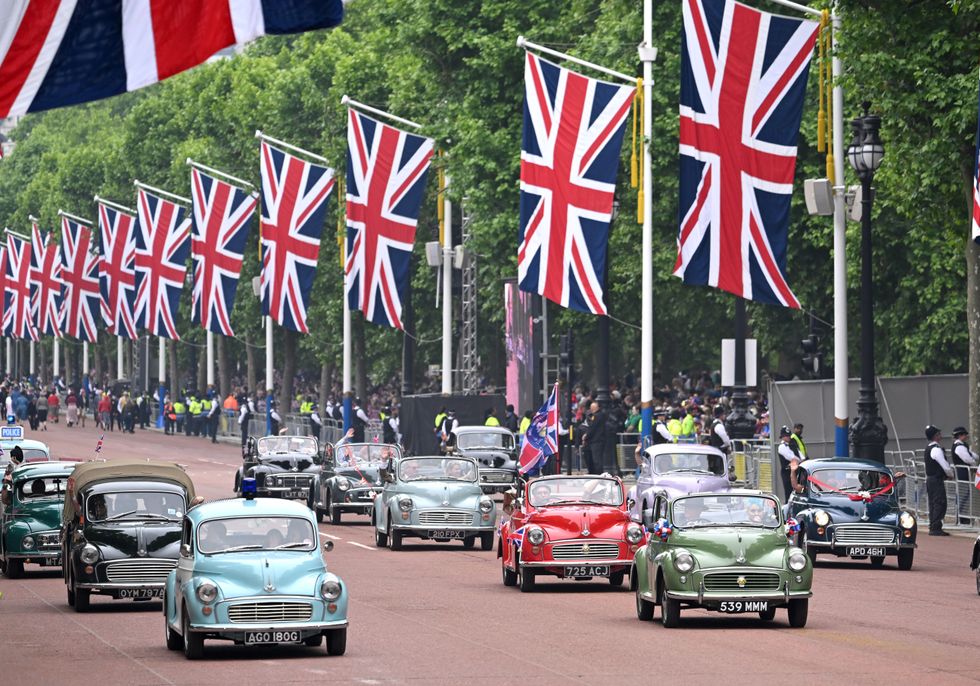 Morris Minors at the the Platinum Jubilee