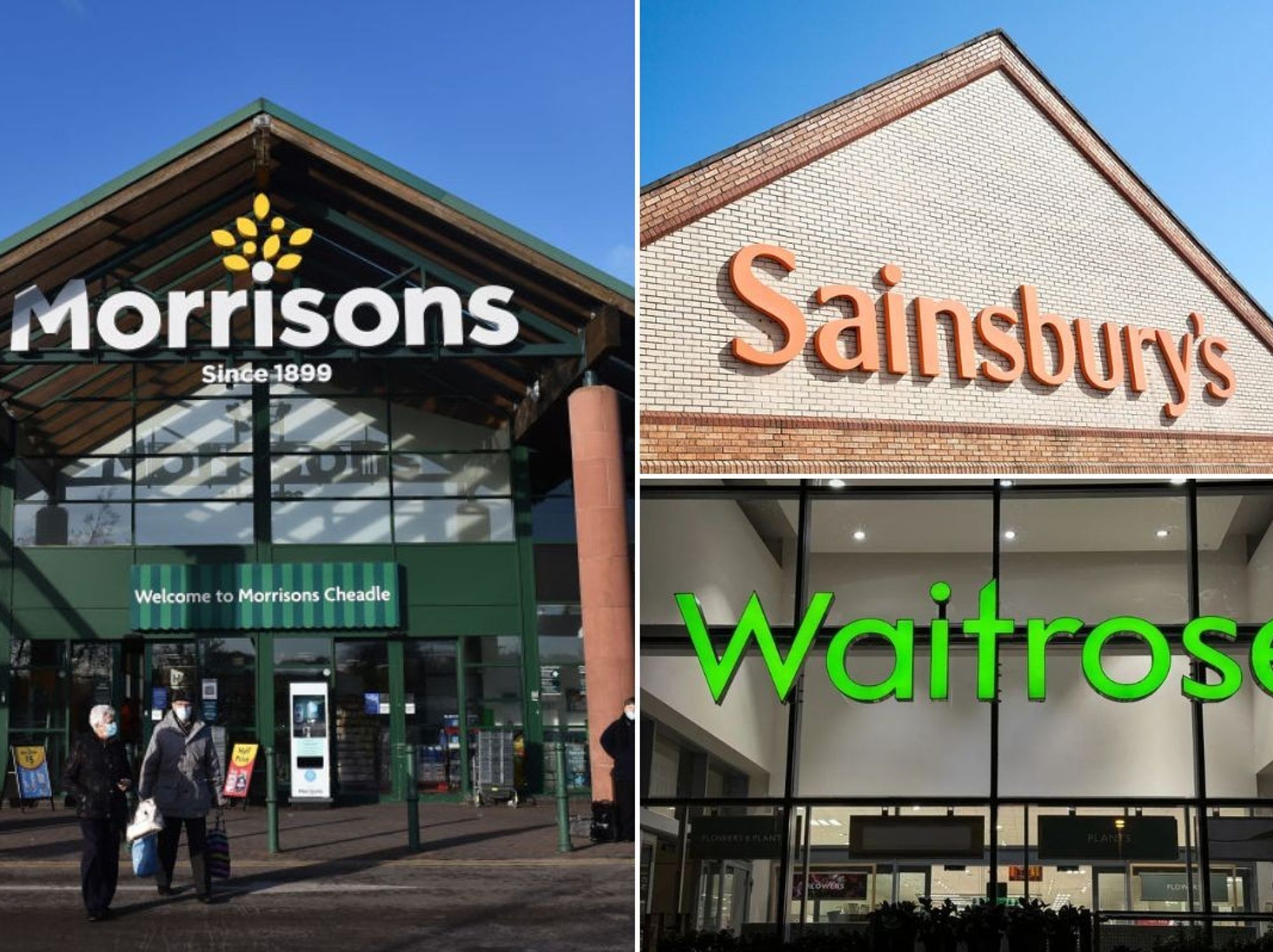Morrisons/Sainsbury's/Waitrose