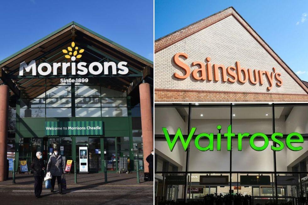 Morrisons/Sainsbury's/Waitrose