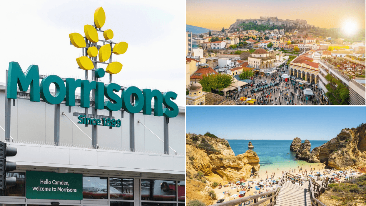 Morrisons sign / Athens Greece / Algarve Portugal