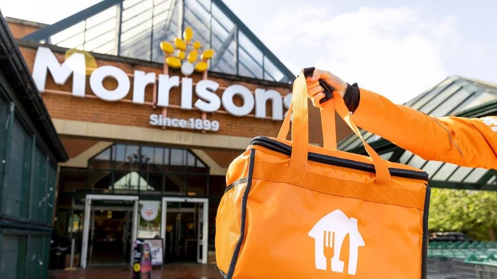 Morrisons supermarket / Just Eat delivery bag